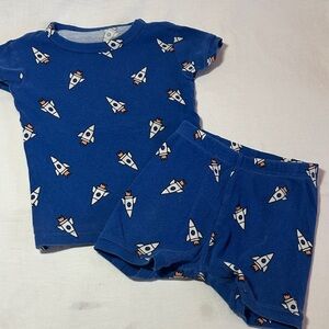 GAP - Blue Rocket Print Kids Pajamas